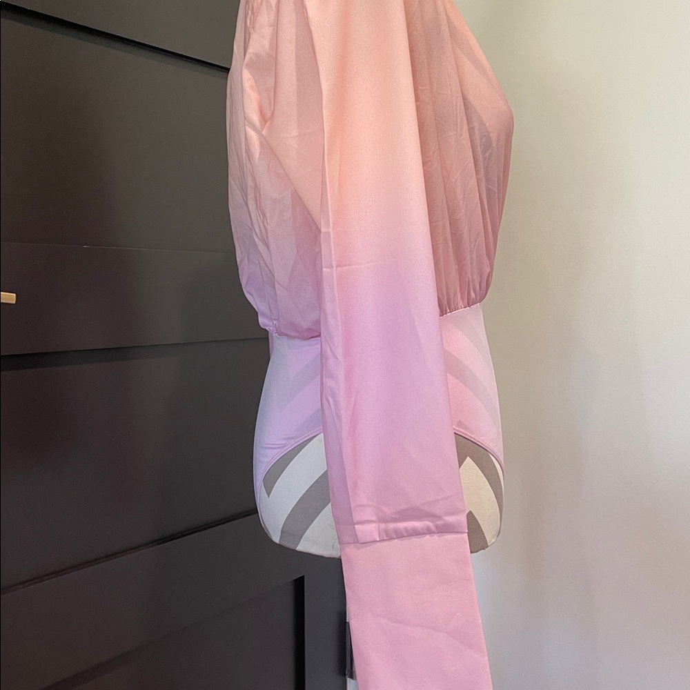 Princess Polly Juliana Pink Long Sleeve Bodysuit Size 2 - Picture 5 of 8